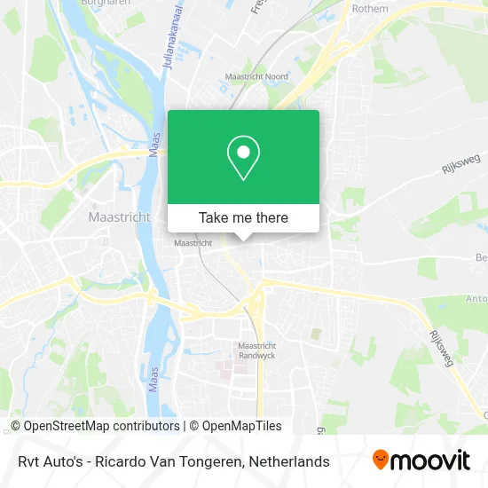 Rvt Auto's - Ricardo Van Tongeren map