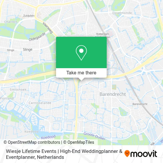 Wiesje Lifetime Events | High-End Weddingplanner & Eventplanner map