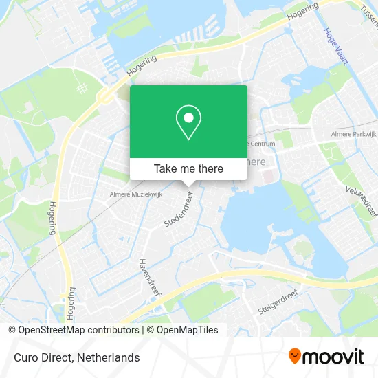 Curo Direct map
