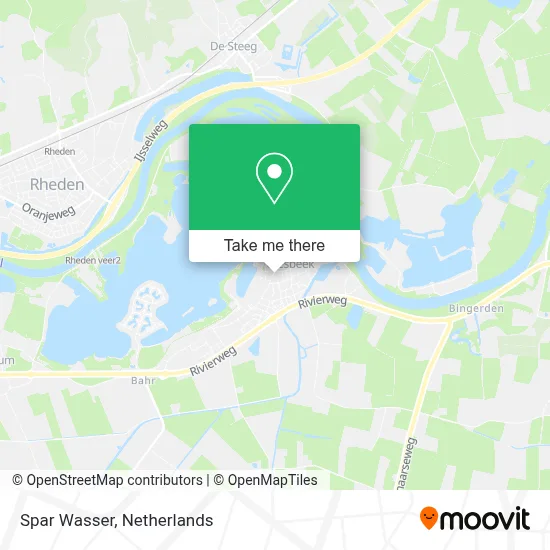 Spar Wasser map