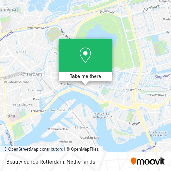 Beautylounge Rotterdam map