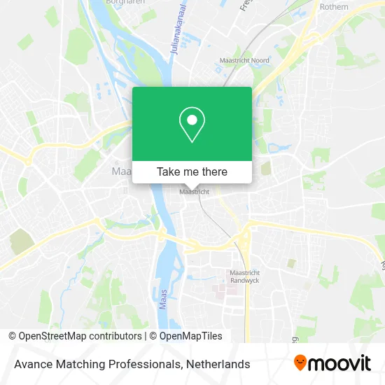 Avance Matching Professionals map