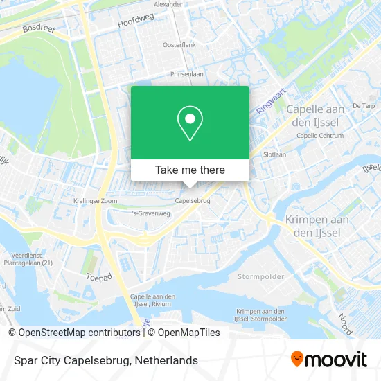 Spar City Capelsebrug map
