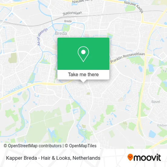 Kapper Breda - Hair & Looks map
