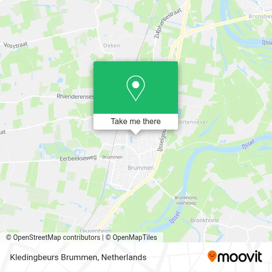 Kledingbeurs Brummen map