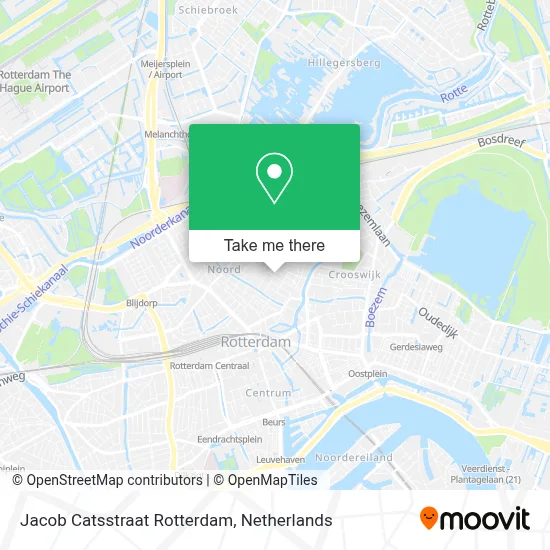 Jacob Catsstraat Rotterdam map