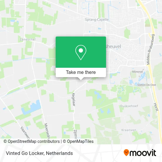 Vinted Go Locker map