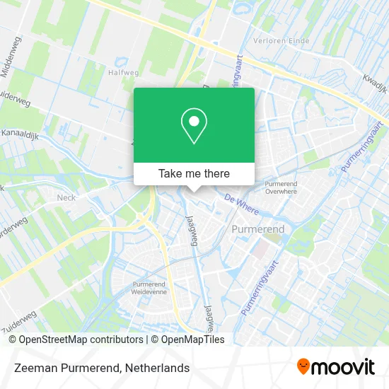 Zeeman Purmerend map