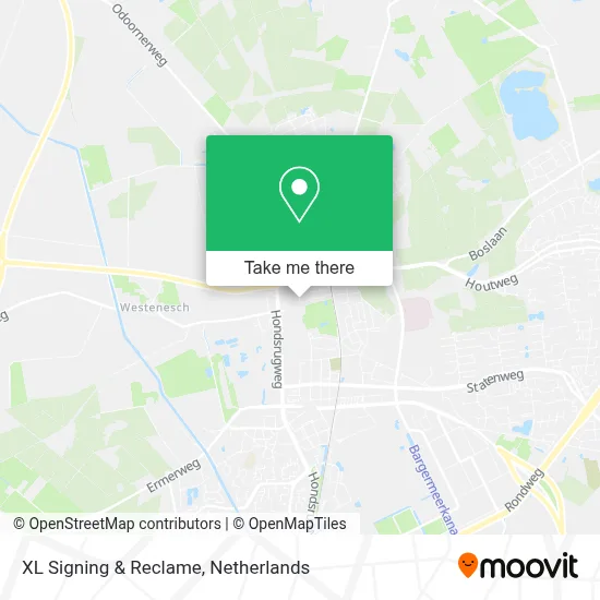 XL Signing & Reclame map