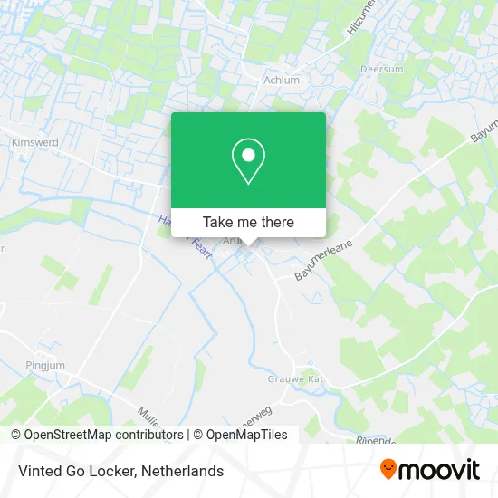 Vinted Go Locker map