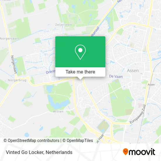 Vinted Go Locker map