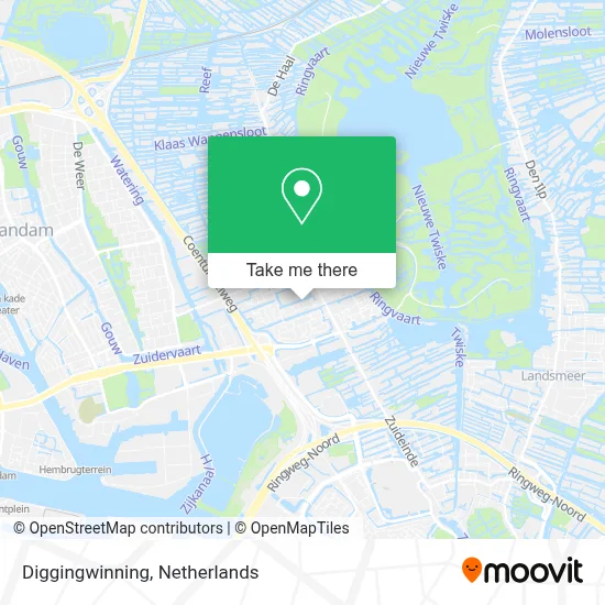 Diggingwinning map
