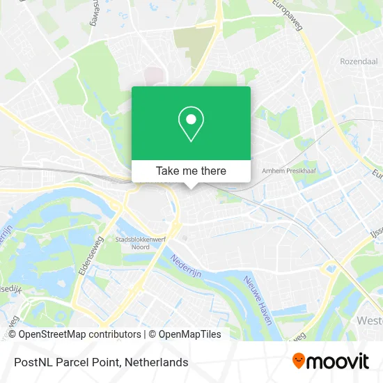 Postnl Pakketpunt map