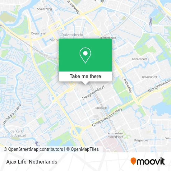 Ajax Life map