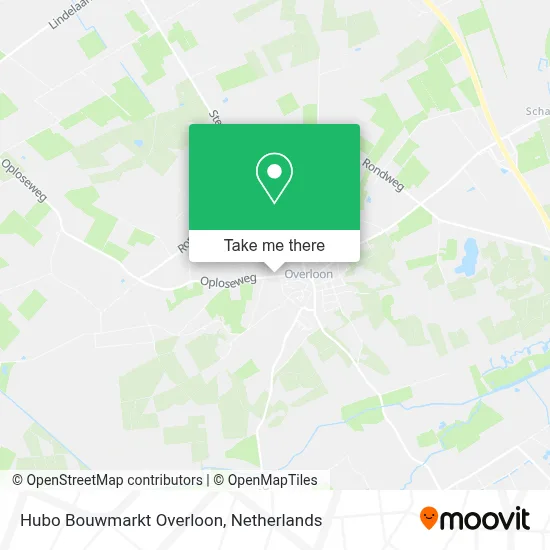 Hubo Bouwmarkt Overloon map