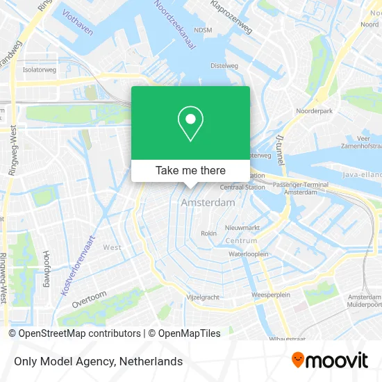 Only Model Agency map
