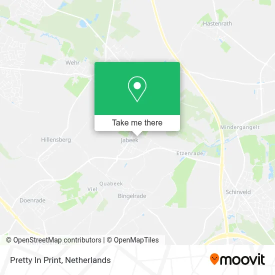Pretty In Print map