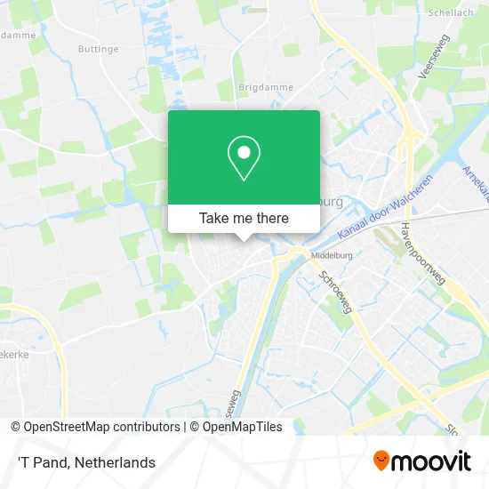 'T Pand map