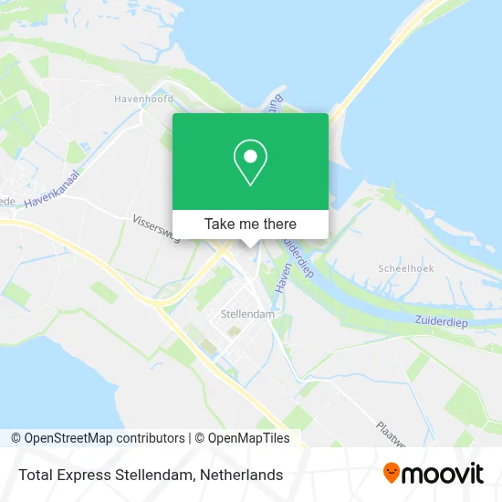 Total Express Stellendam map