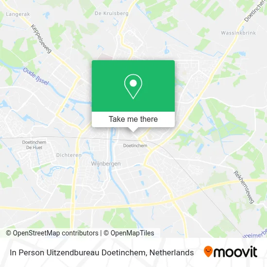 In Person Uitzendbureau Doetinchem map