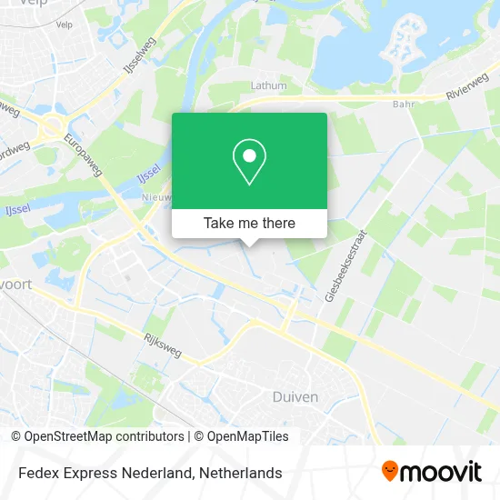 Fedex Express Nederland map