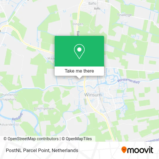 Postnl Pakketpunt map