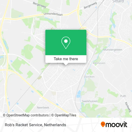 Rob's Racket Service map