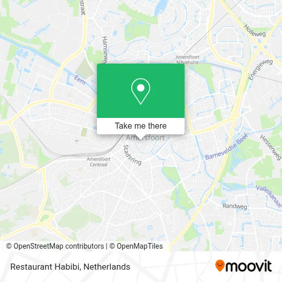 Restaurant Habibi map