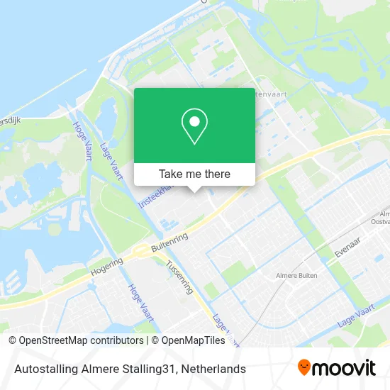 Autostalling Almere Stalling31 Karte