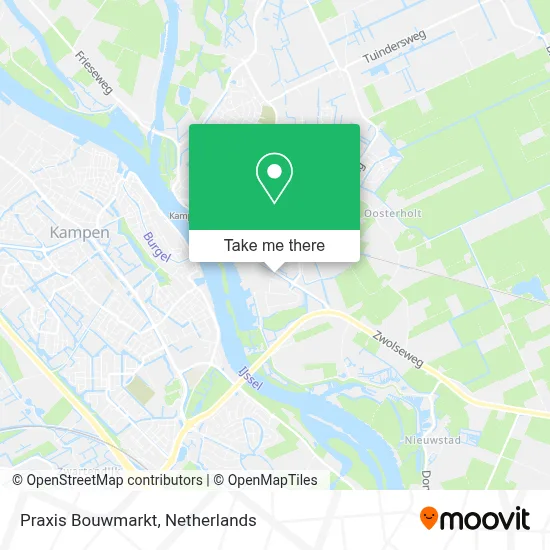 Praxis Bouwmarkt map