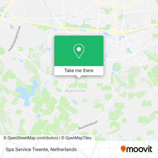 Spa Service Twente map