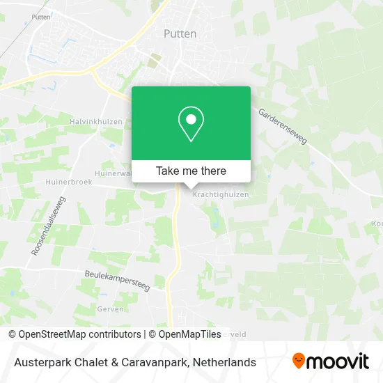 Austerpark Chalet & Caravanpark map