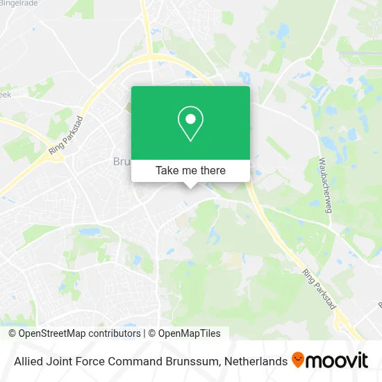 Allied Joint Force Command Brunssum map