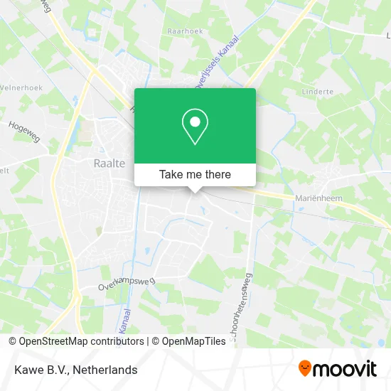 Kawe B.V. map