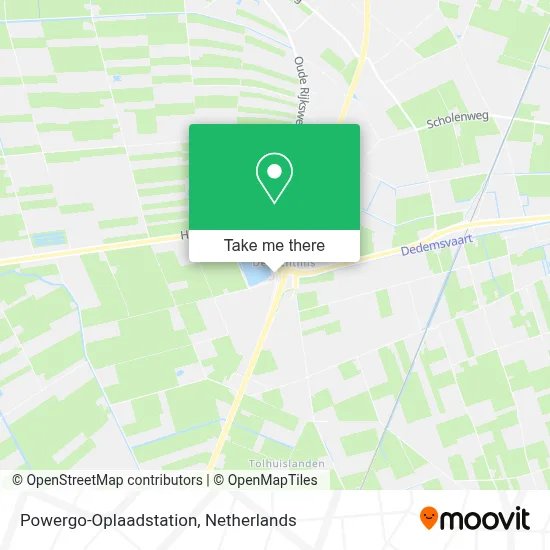 Powergo-Oplaadstation map