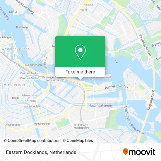 Eastern Docklands map