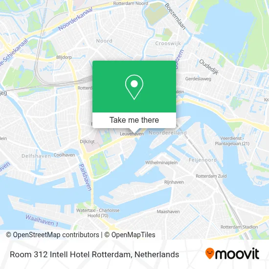 Room 312 Intell Hotel Rotterdam map