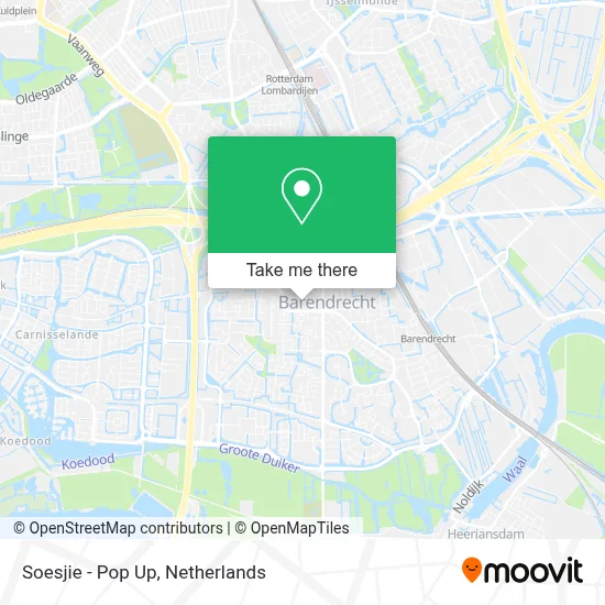 Soesjie - Pop Up map