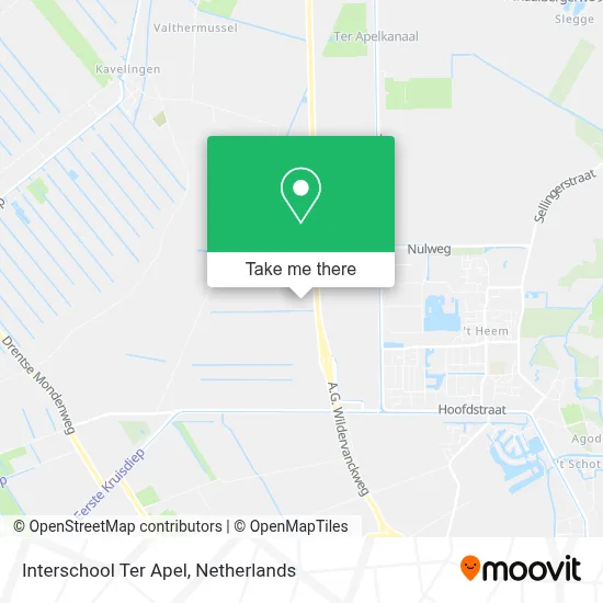 Interschool Ter Apel map