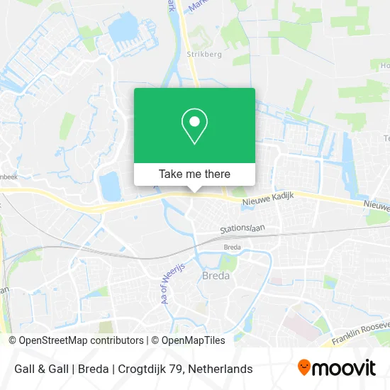 Gall & Gall | Breda | Crogtdijk 79 map