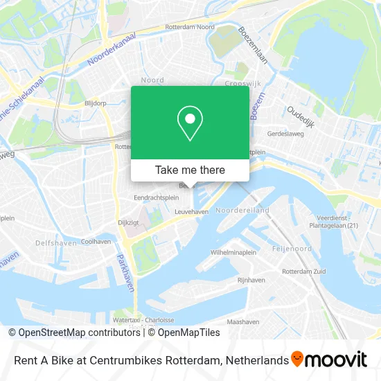 Rent A Bike at Centrumbikes Rotterdam map