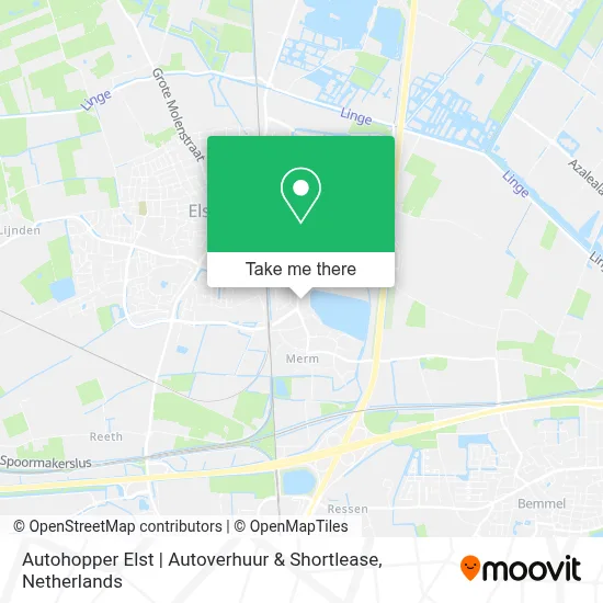 Autohopper Elst | Autoverhuur & Shortlease Karte