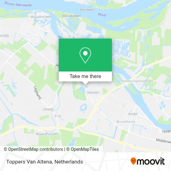Toppers Van Altena map