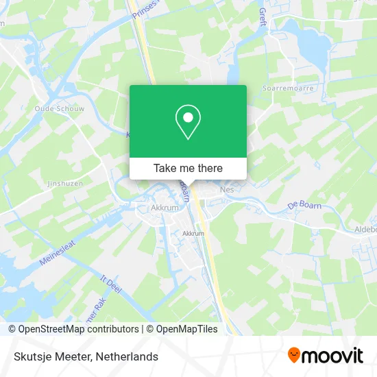 Skutsje Meeter map