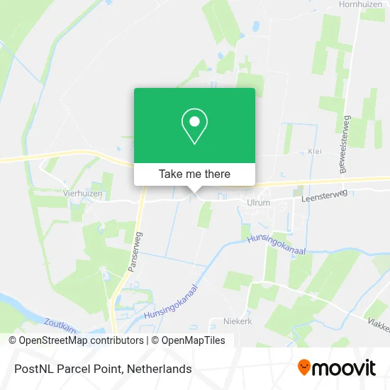 Postnl Pakketpunt map