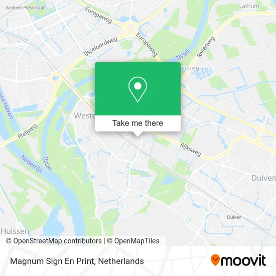 Magnum Sign En Print map