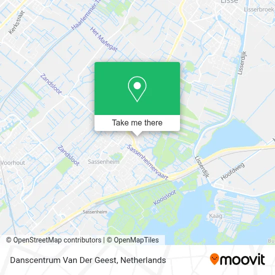Danscentrum Van Der Geest map