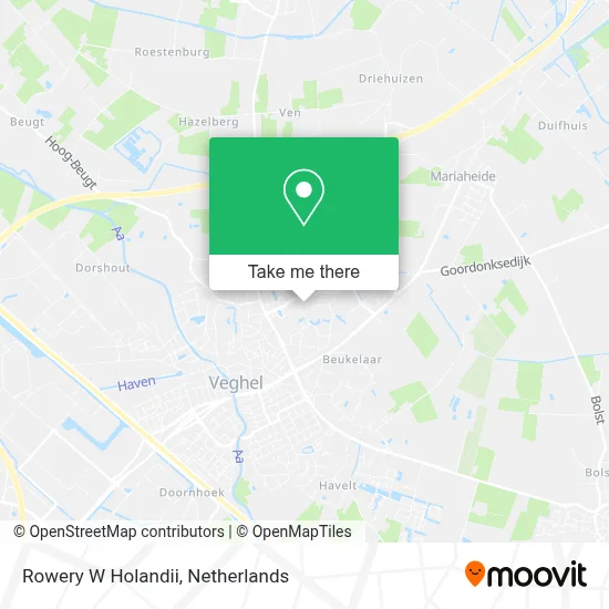 Rowery W Holandii map