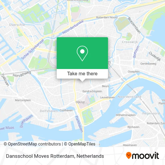 Dansschool Moves Rotterdam map