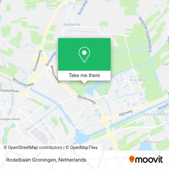 Rodelbaan Groningen map